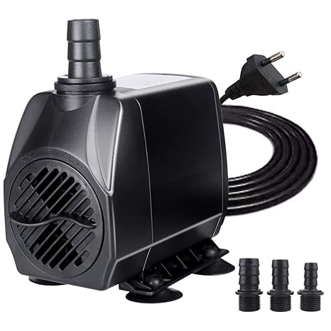 BACOENG Aquarium Pumpe Förderpumpe Teichpumpe Tauchpumpen Wasserpumpe Fontäne Pumpe 200/600/1000/2000/2500/3800LPH (3800L/h)