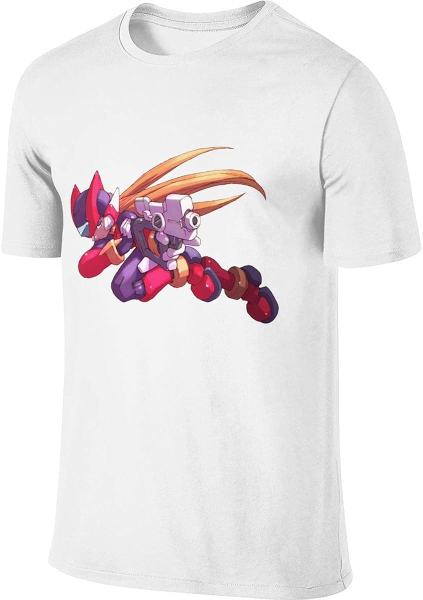 A-ABDNDN Personalized New Tee Shirt Brave Mega_Man T Shirt for Man