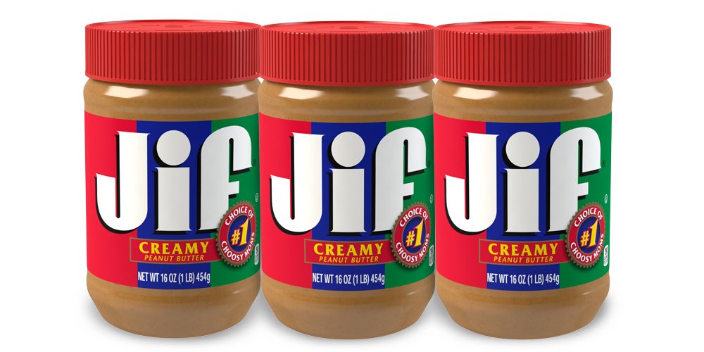 Jif Creamy Peanut Butter, 16 Ounce (Pack of 3)
