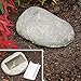 Bits and Pieces - Hide-A-Key Stone Safe Gadget - Fake Rock Spare Key Hider - Weather Resistant Yard Decorations - Decorative Garden Stones