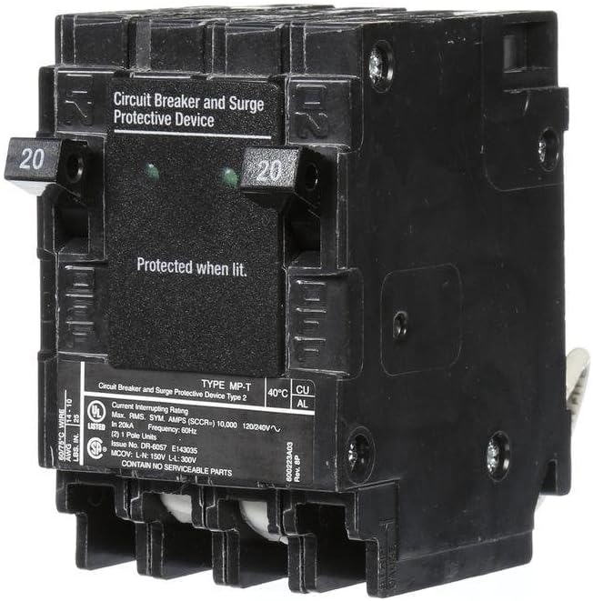 Murray 20 Amp 6.5 in. Whole House Surge Protected Circuit Breaker