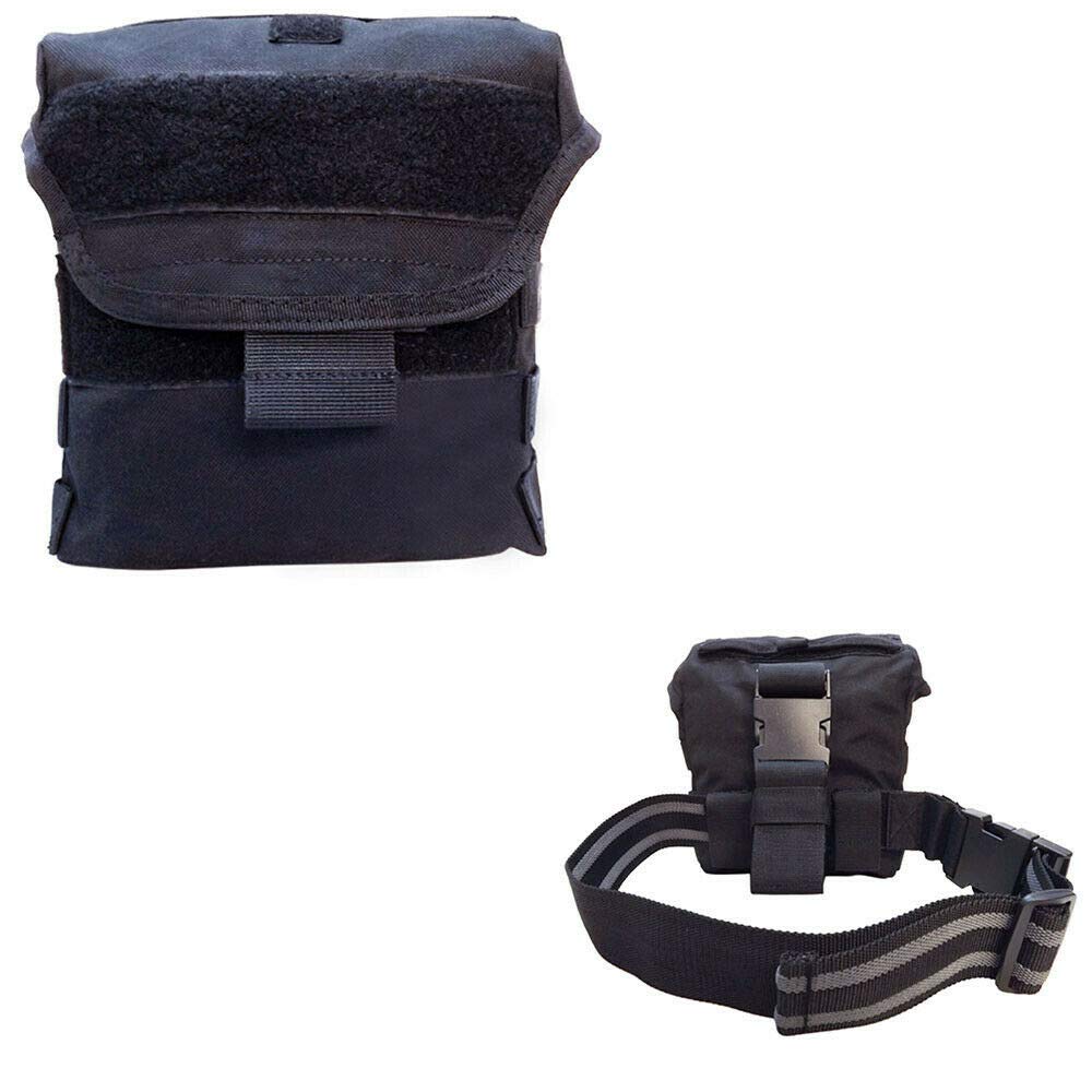 Black Molle Tactical Drop Leg Thigh Pouch RIG MAG SWAT Dump Bag Holster