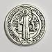 Vicien LUILEC Benedict of Nursia Pocket Token Coin Protection Protect Catholic Charm Medal Religious Gift 1 1/8