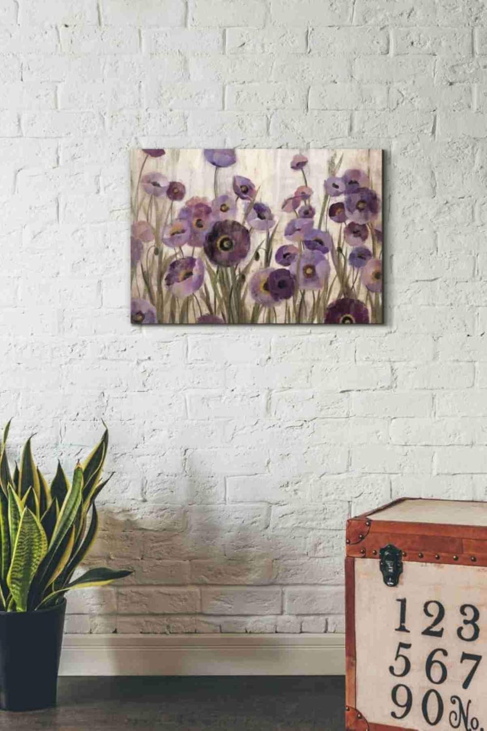 Amazon Com Epic Graffiti Pink And Purple Flowers Giclee Canvas Wall Art 18 X 26