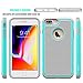 iPhone 8 Plus Case, iPhone 7 Plus Case, OEAGO [Drop Protection] [Shock Proof] Hybrid Dual Layer Rubber Plastic Impact Defender Rugged Hard Case Cover Shell for Apple iPhone 8 Plus / 7 Plus - Mint