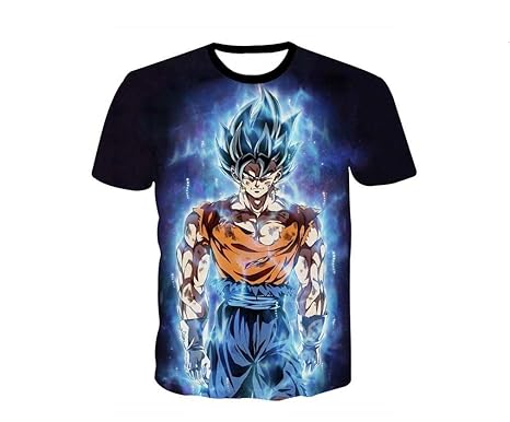 2017 New Anime Dragon Ball T Shirt Men Pokemon T Shirt Goku Pikachu