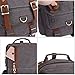KAUKKO Canvas Leather Outdoor Sling Bag Cross Body Messenger Bag Shoulder Backpack Daypack Grey