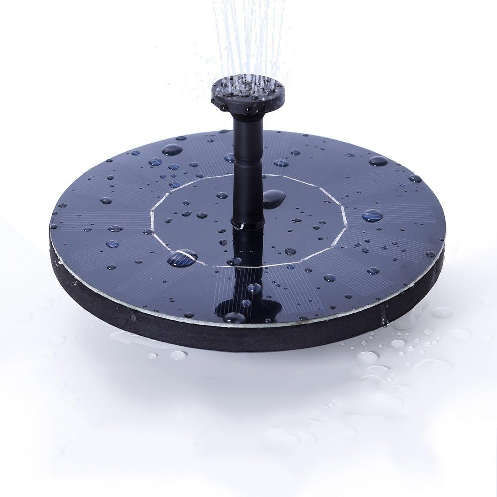 KeHOME Upgraded Solar Powered Bird Bath Fountain Pump 1.4W Solar Panel Kit Water Pump, Outdoor Watering Submersible Pump for Pond, Garden Decoration, Pool, Fish Tank, Aquarium