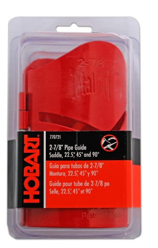 Hobart770721 Pipe Guide, Saddle 22.5/45/90 Degree, Fits 2-7/8-Inch Pipe