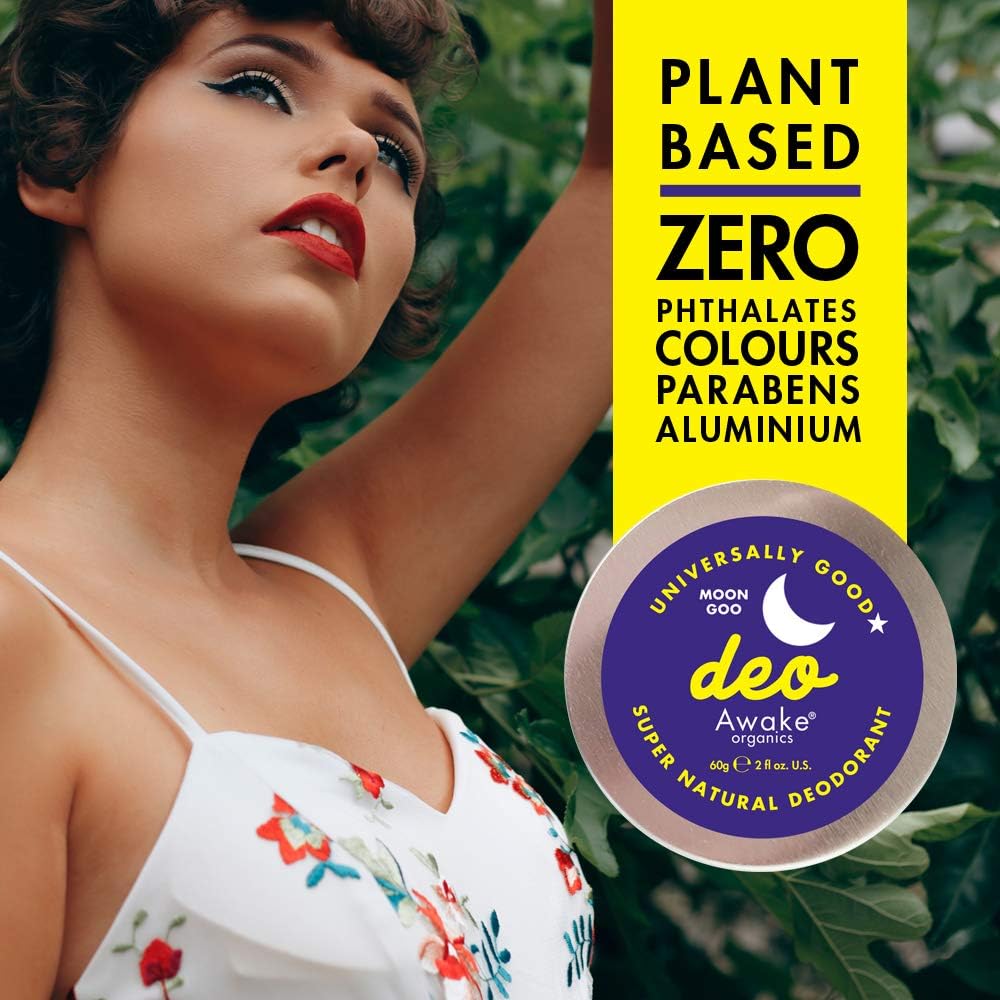Awake Organics DEO, Natural Plastic Free Deodorant Balm, Moon Goo, Lavender & Lemongrass, Aluminium Free - Image 5