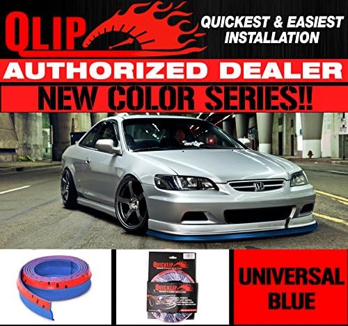 Quick Lip Blue Universal Front Bumper Add-On Splitter Spoiler Shield 100 Inch