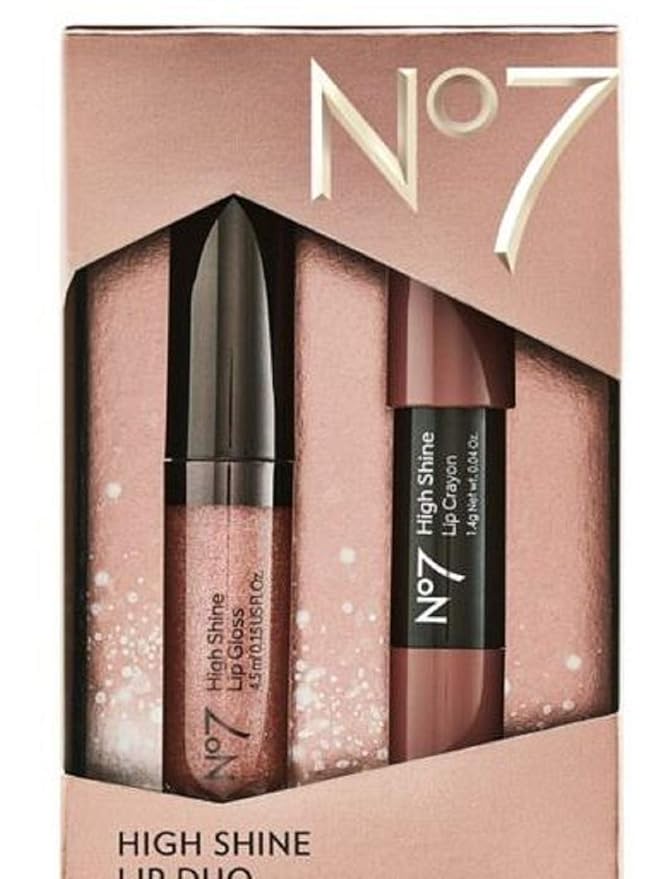 Exclusive New No7 High Shine Lip Duo XMAS'18 Amazon.co.uk Beauty