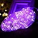 Aluvee Solar Rope String Light 33ft 100L 8 Modes Waterproof Outdoor LED Copper Wire Lights for Garden Decor Lamp Wedding Party Tree Xmas Halloween Holiday Decoration Lighting (Purple)