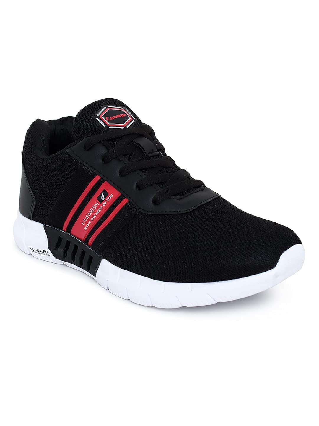 Buy Champs ArmourON Mens Light Weight Runing Shoes Black/RED 10 at