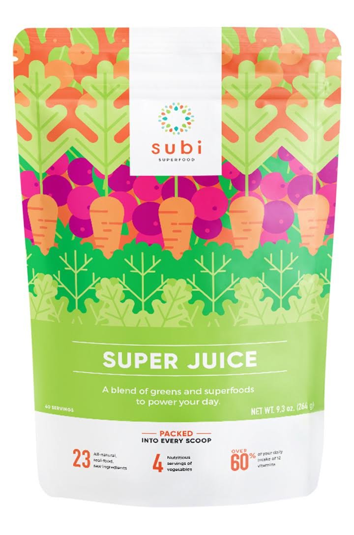 SUBI RAW Greens Superfood Powder NOT FLAVOURED DAILY VEGETABLE...