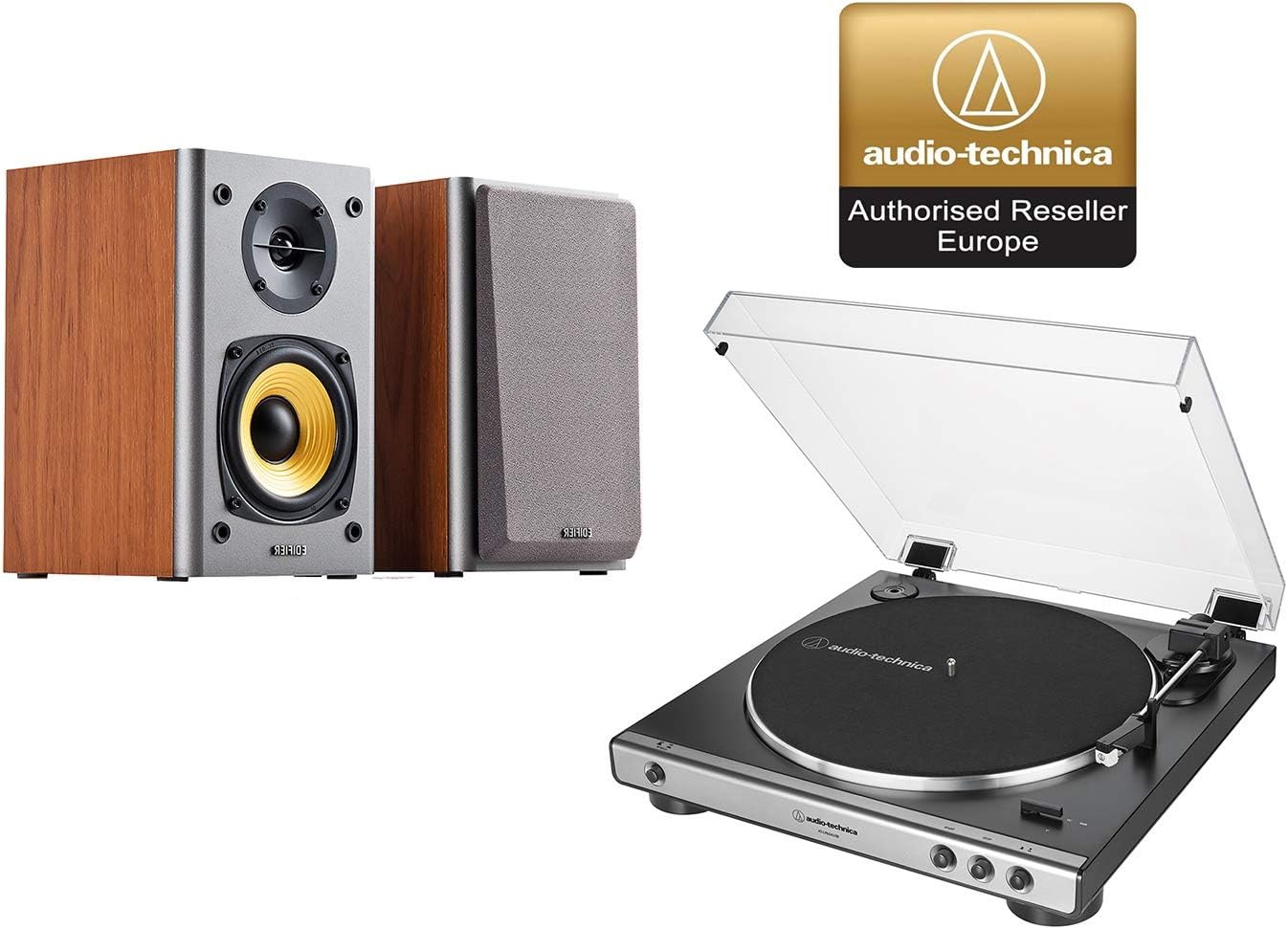 AudioTechnica ATLP60X Turntable and Edifier R1000T4 Amazon.co.uk