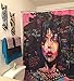 Sea&Cloud African American Shower Cutain Woman Abstract Print Fabric Polyester Bath Curtain for Hip Pop Art Bathroom Decoration