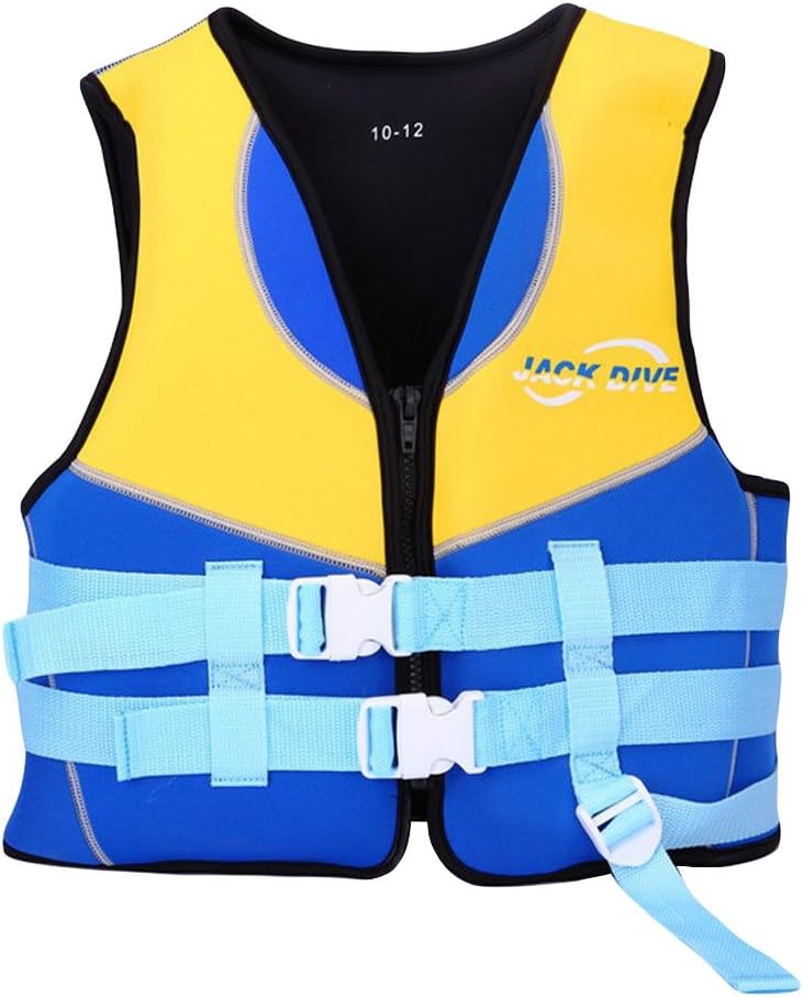 Panda Superstore Kids Swim Vest Learn To Swim Floatation Jackets 7 9 Years Old M Yellow Blue Amazon Co Uk Sports Outdoors
