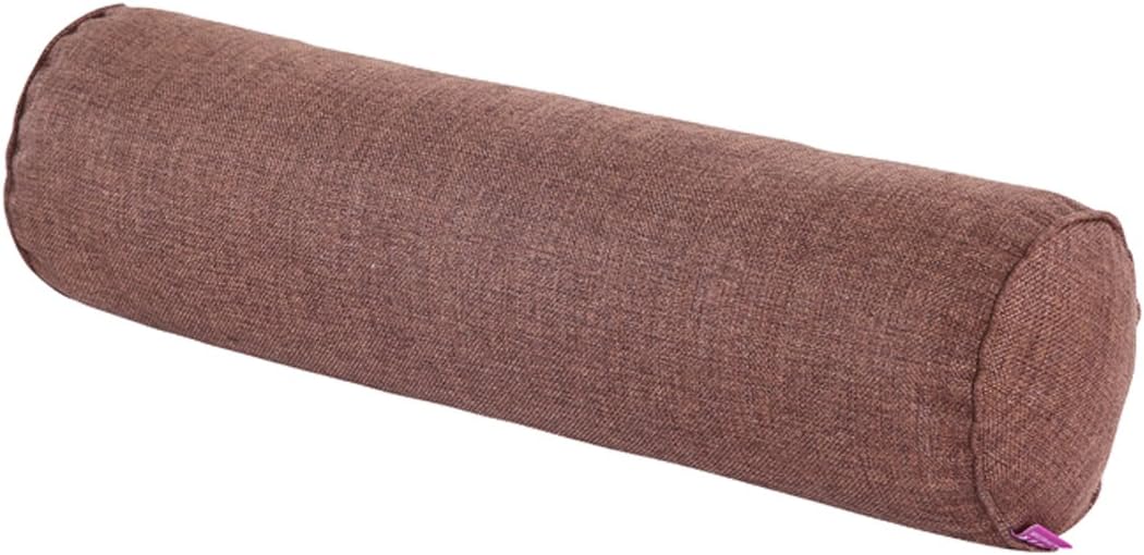 TRENDY XUCotton Long Pillow Large Cylindrical Bed Bolster Pillows (Coffee, 40 * 15cm/15.7"*5.9")