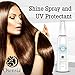 Shine Spray and UV Protectant - Hair Polish and Growth Stimulator, Jojoba Oil, White Birch Extract, Vitamin E Humidity Resistant Glossy Finishing Spray for Dry, Damaged, Color Treated Hair by Osensia
