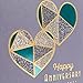 Hallmark Anniversary Greeting Card (Two Hearts)