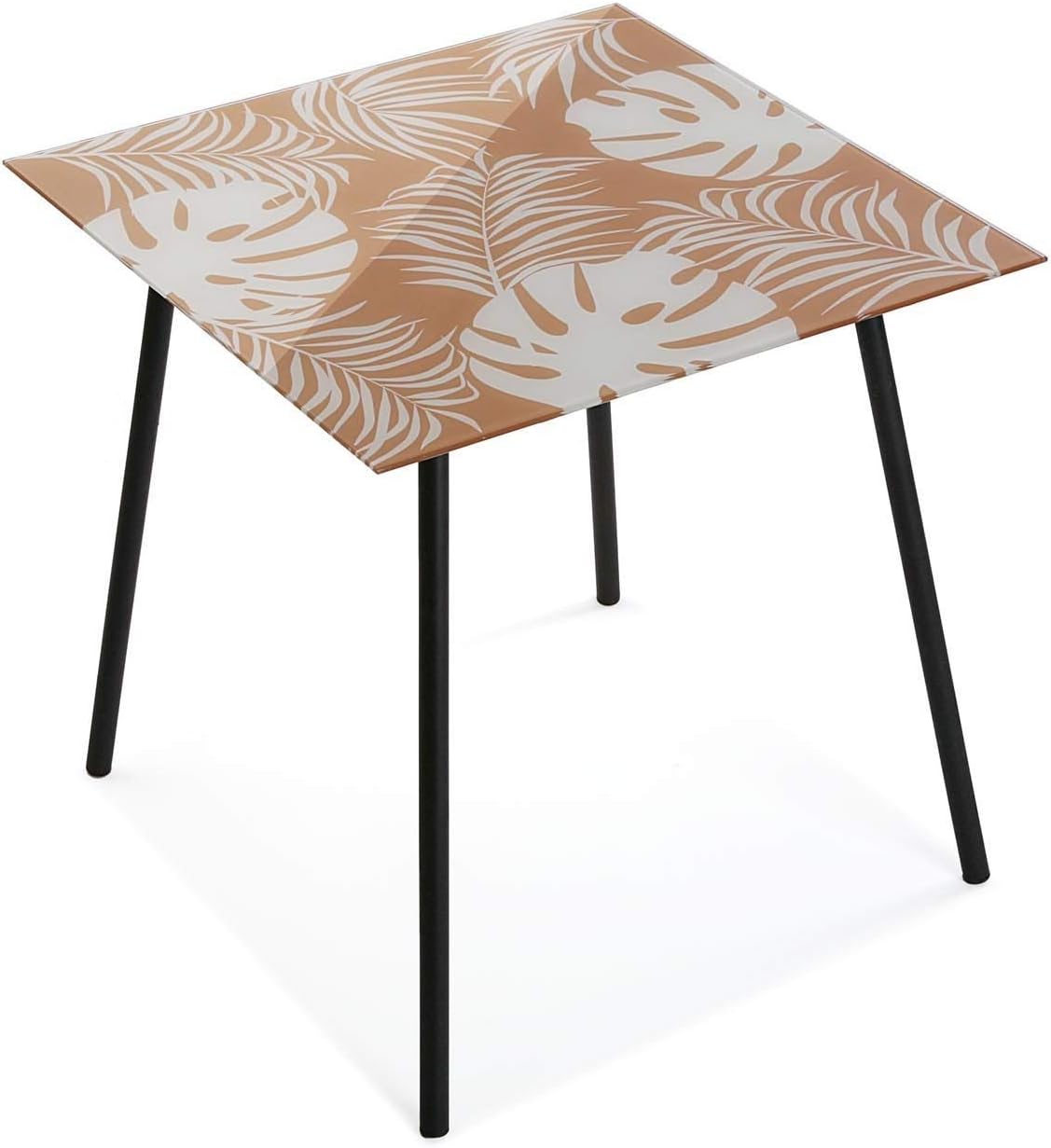 Versa Glass Table New Leaves 2 - Table, Brown
