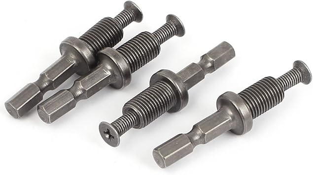 Uxcell Aux1093 1 4 Shank To 3 8 24unf Thread Lock Screw Drill Chuck Adapter Amazon Com