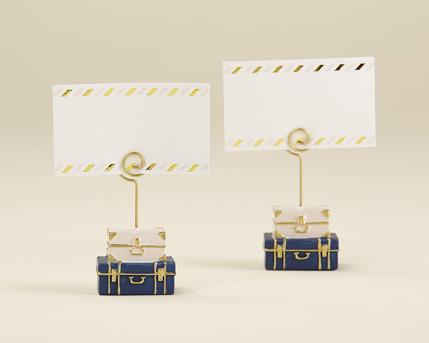 Kate Aspen, Suitcase Place Card Holder, Wedding/Party Decoration (Set of 6): Kitchen & Dining