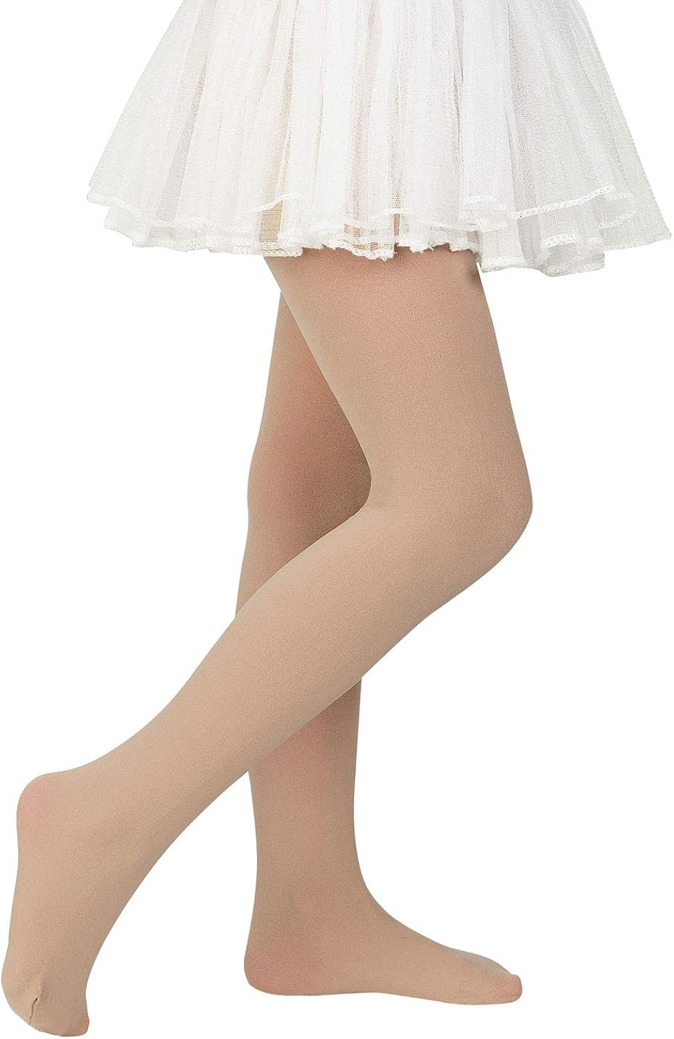 Zando Girls Stretchy Dance Tights Comfort Colorful Leggings Pants Elastic Ballet Footed Tight for Girl: Clothing