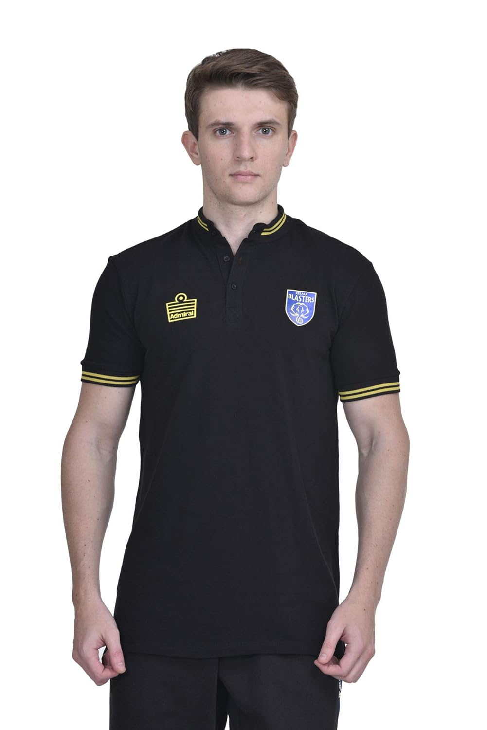 Buy Admiral Kerala Blasters Kbfc Black Cotton Polo At Amazon In