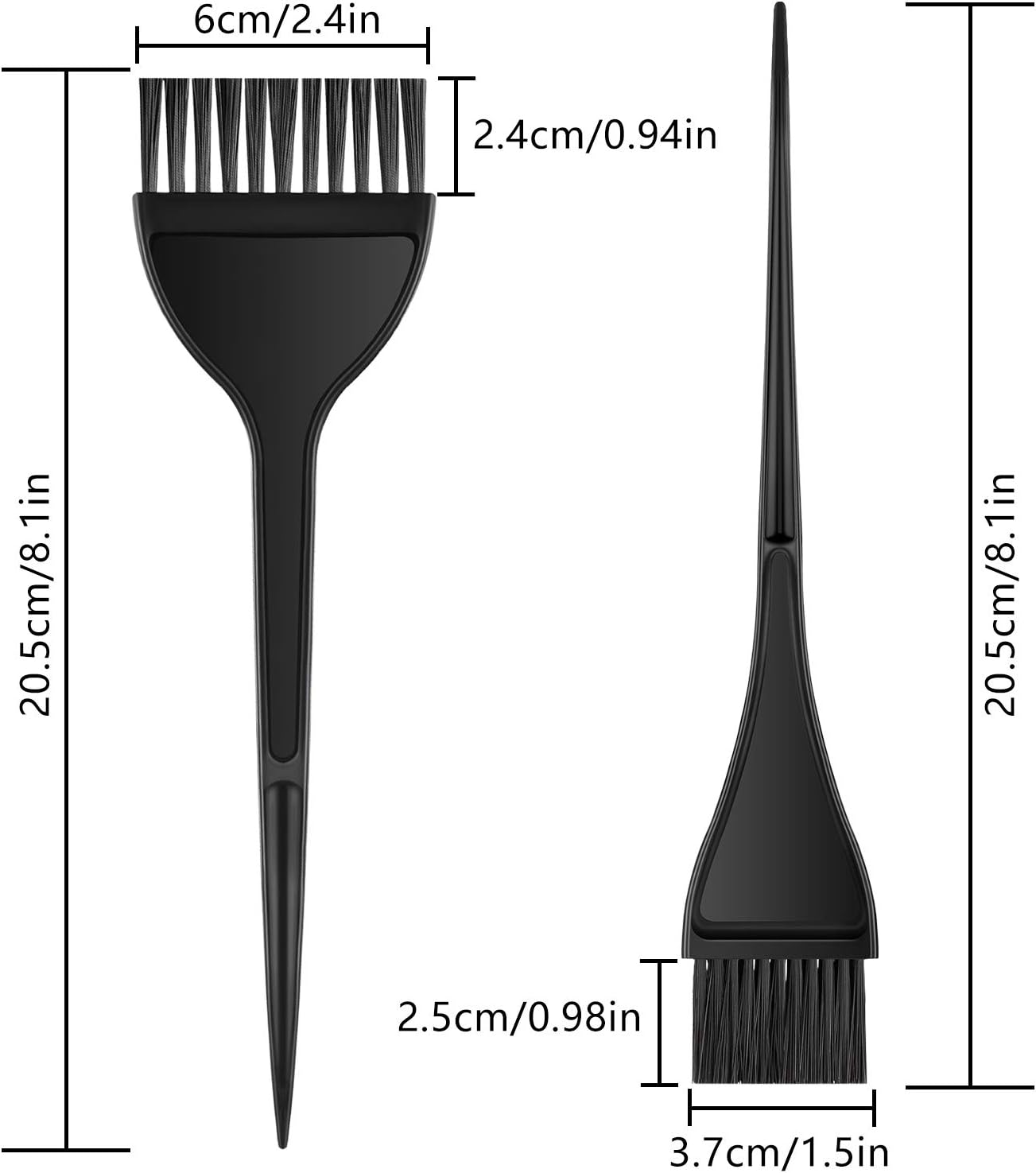 2 Pieces Hair Coloring Brush Hair Dye Tools Set for DIY Hair Coloring Salon Hair Dyeing, 2 Count (Pack of 1) - Image 3