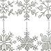 Christmas Ornaments Snowflake Decor Party Anniversary 15 CM Set of 6