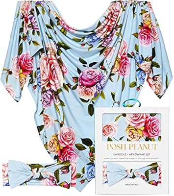 posh peanut double sided swaddle