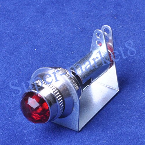 FidgetGear 1pc Fenders Pilot Light Indicator for Guitar Tube Amp Amplifier Bracket Red