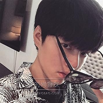 Amazon Com 2018 Short Realistic Bangs Straight Hair Qi Oblique