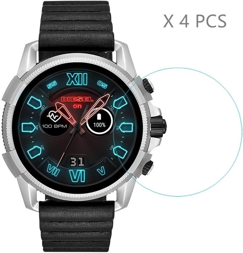 4 Protectores de Pantalla HLH para Diesel smartwatch, dureza 9H ...