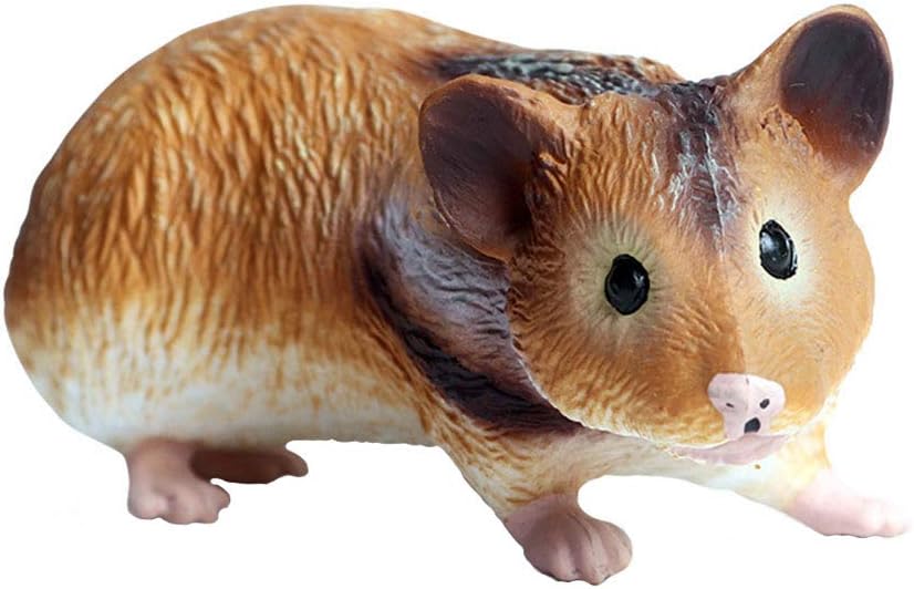 JOKFEICE Realistic Animal Figures Hamster Figurines, Science Project, Cake Topper