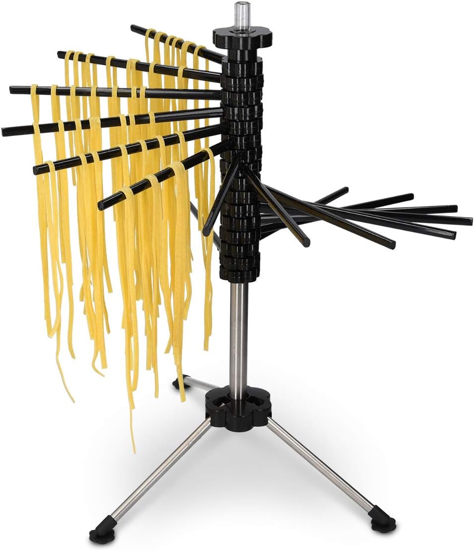 Navaris Collapsible Pasta Drying Rack Tall Spaghetti Noodle Dryer
