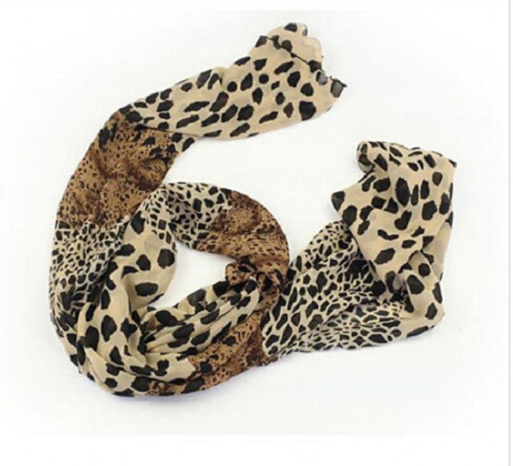 Women Fashion Leopard Pattern Animal Print Shawl Scarf Wrap