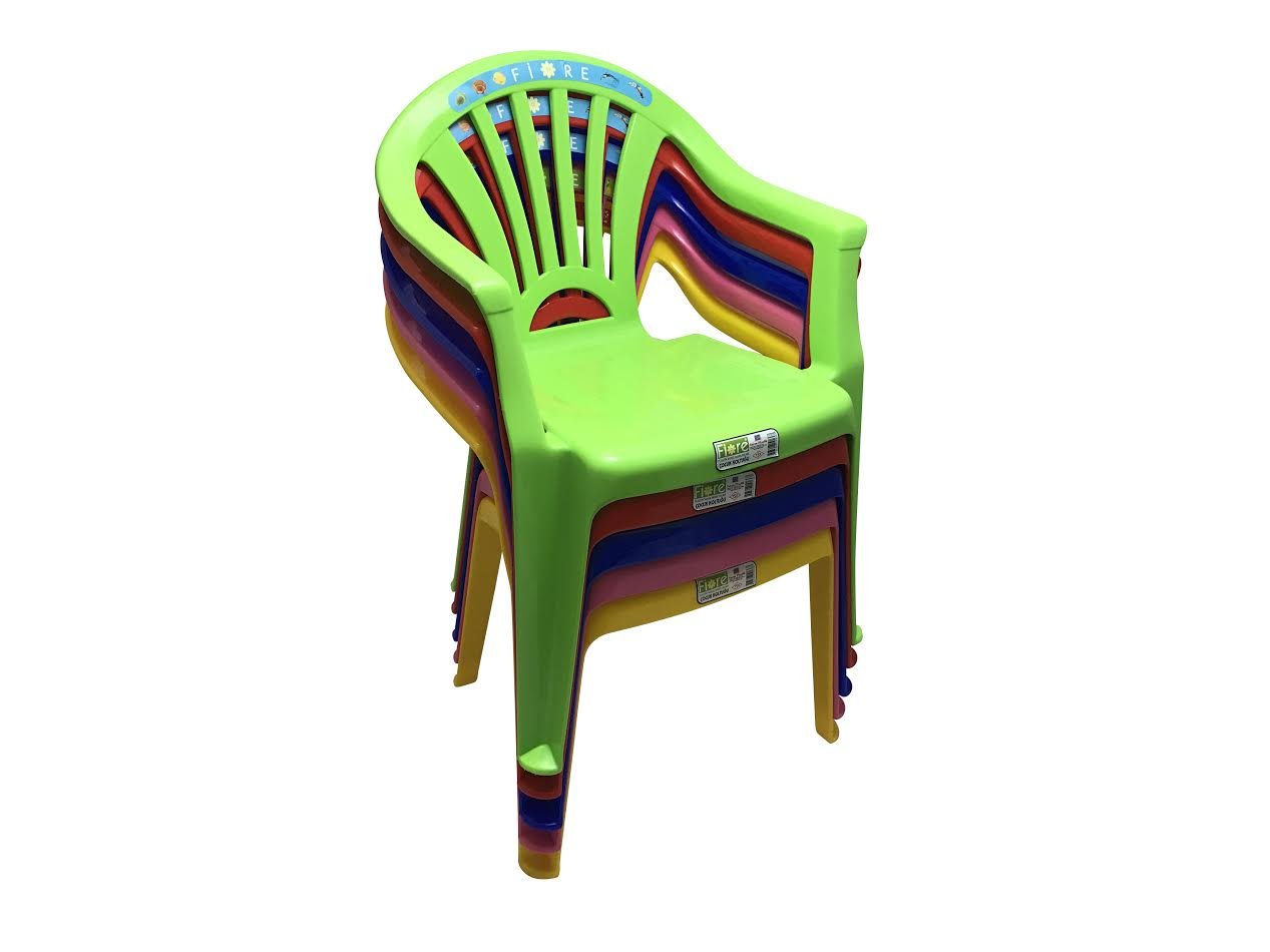 Fiore Stackable Kids Children Plastic Chair Home Picnic Party Up To