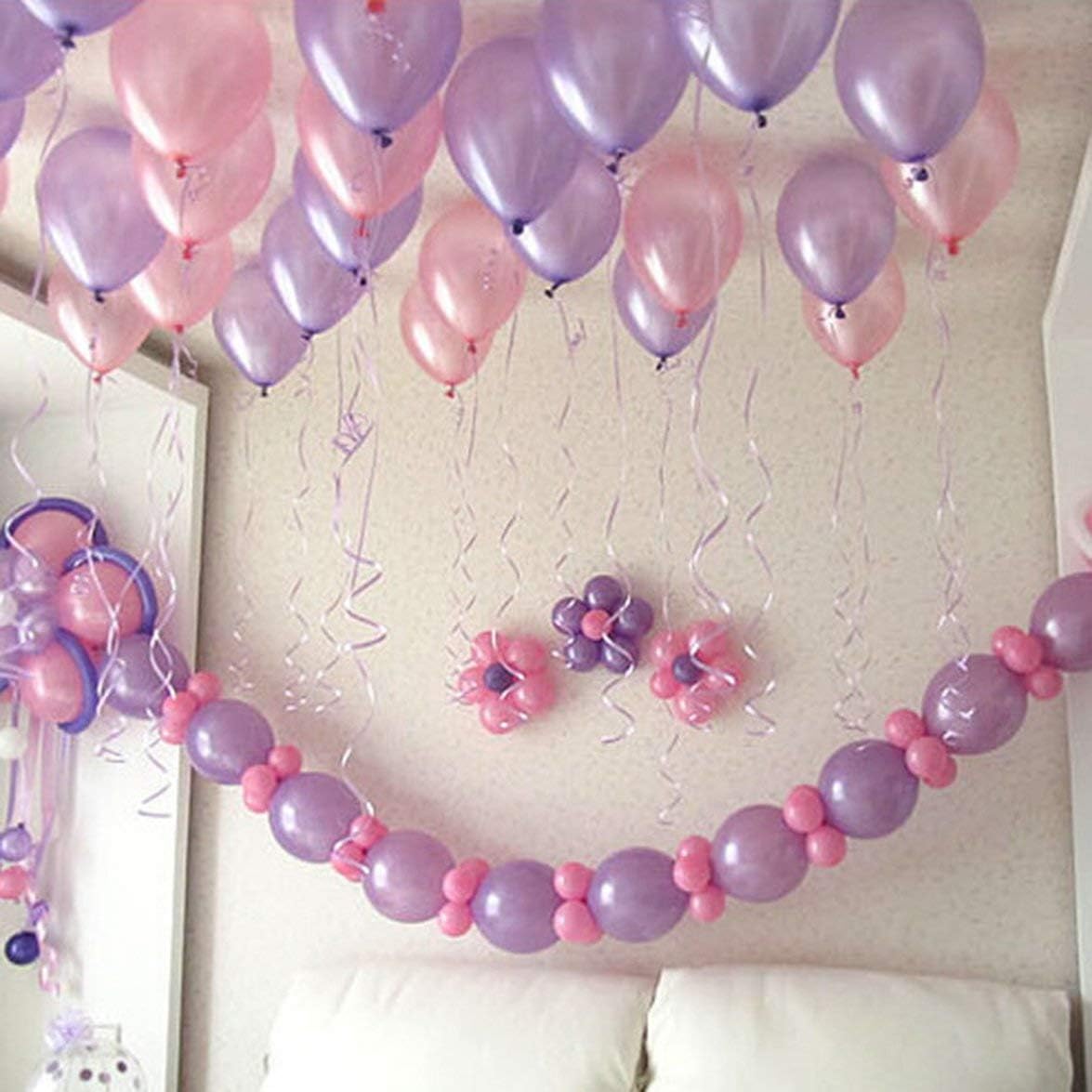 Sylvialuca 10 pcs Clips de Ballon Forme de Fleur de Prunier PorteArc