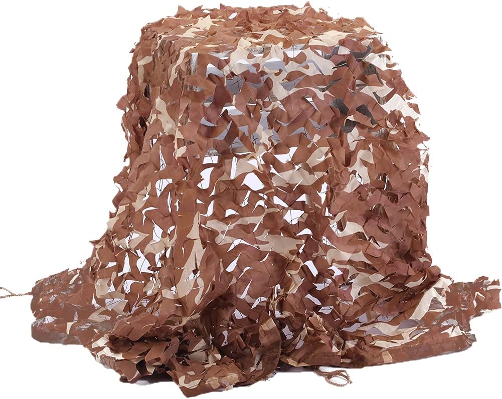 Senmortar Camo Netting Camouflage Net Army Mesh Nets Cover Lightweight with Mesh Net Behind for Hunting Blind Sunshade Decoration Party Fence Shooting Camping Photography Outdoor