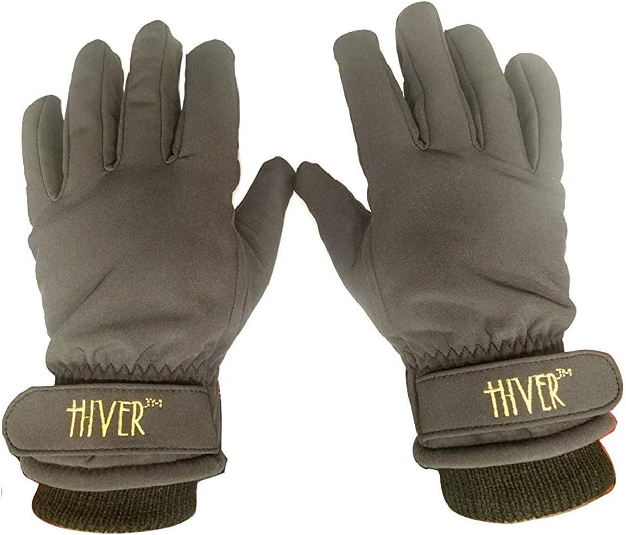 HIVER Men's and Women's Waterproof Teslon Gloves With Touchscreen, Winter Gloves, Snow gloves for minus degrees, Mens gloves & Womens gloves