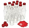 Image 1 - Hot Sauce Bottles with Red Caps & Shrink Bands, 5 Oz - Case of 12