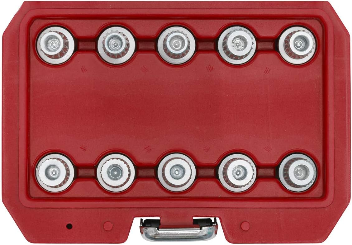 Sealey SX208 Locking Wheel Nut Key Set 10 Piece for BMW & Mini, White, M12 x 50mm - Image 3