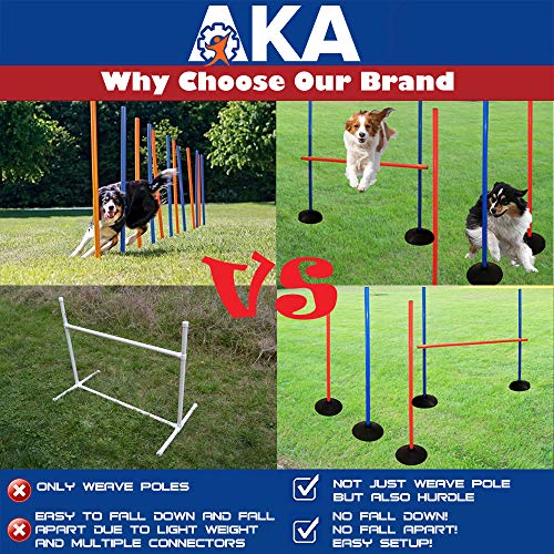 AKA Agility Training Set | Weave Pole & Hurdle|