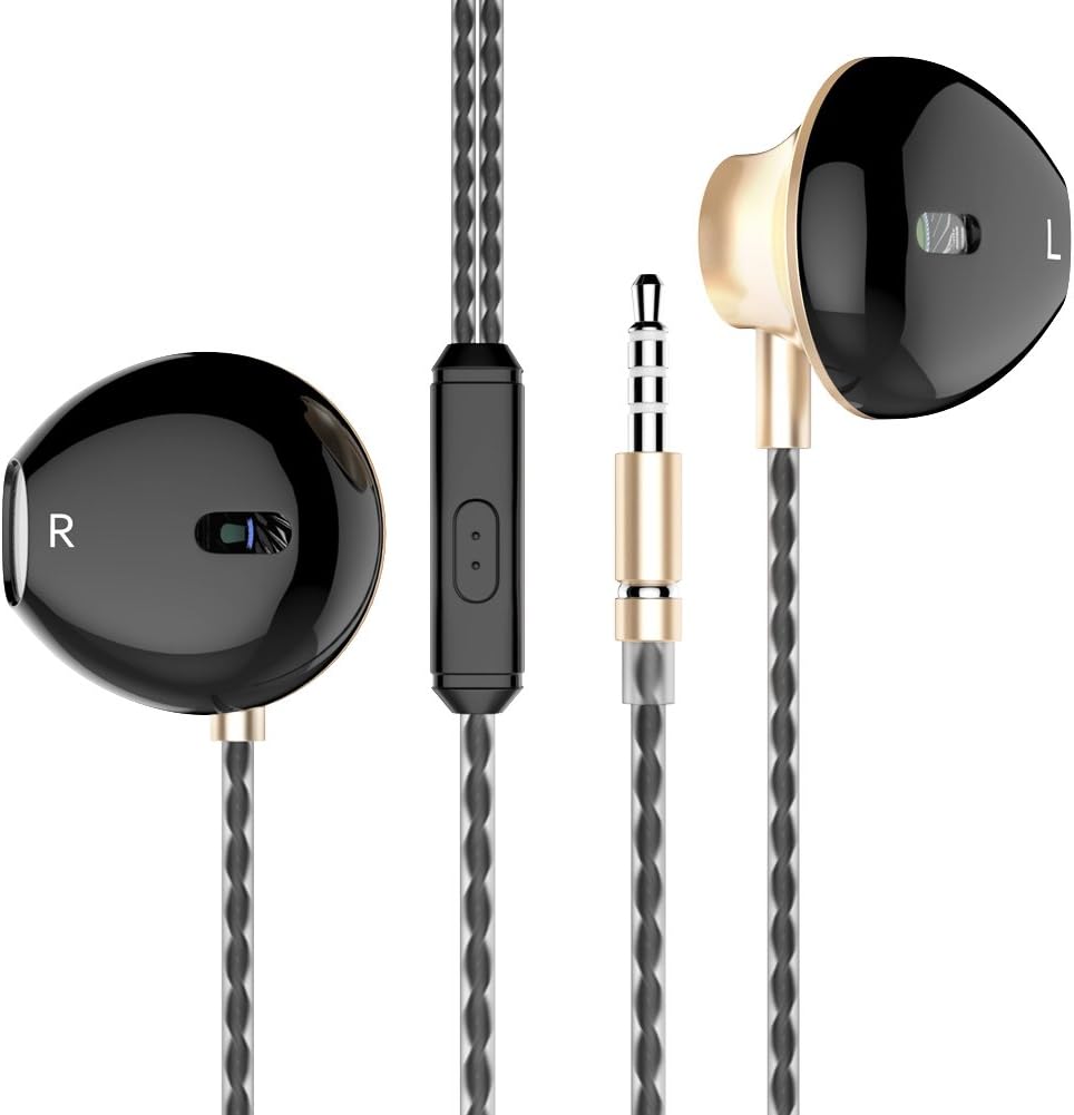 Actionpie in-Ear Headphones Earbuds High Resolution Heavy Bass with Mic for Smart Phone Cell Phones Mp3 Mp4 Earphones