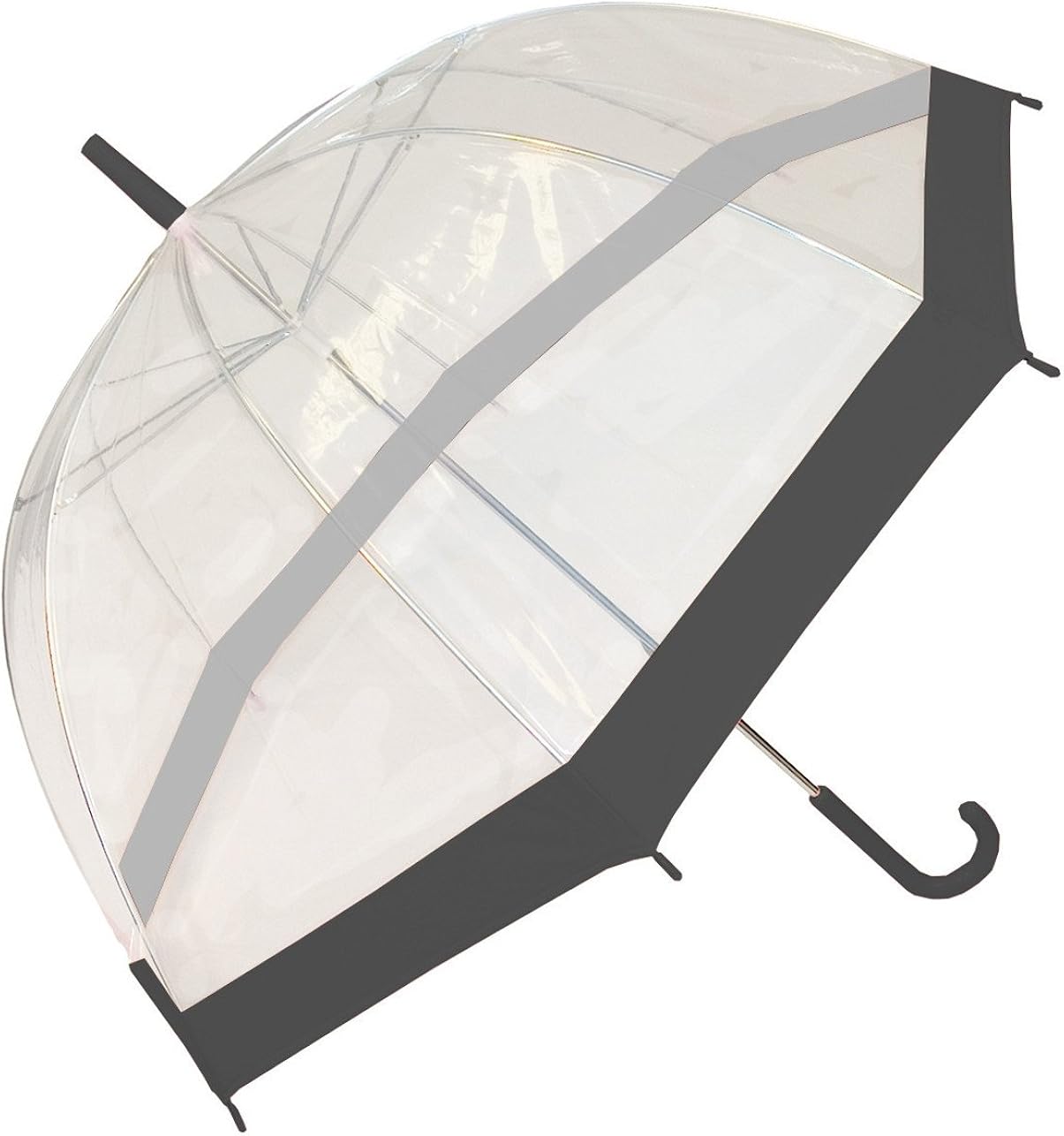 Clear Umbrellla in Black, size One Size Amazon.co.uk Clothing