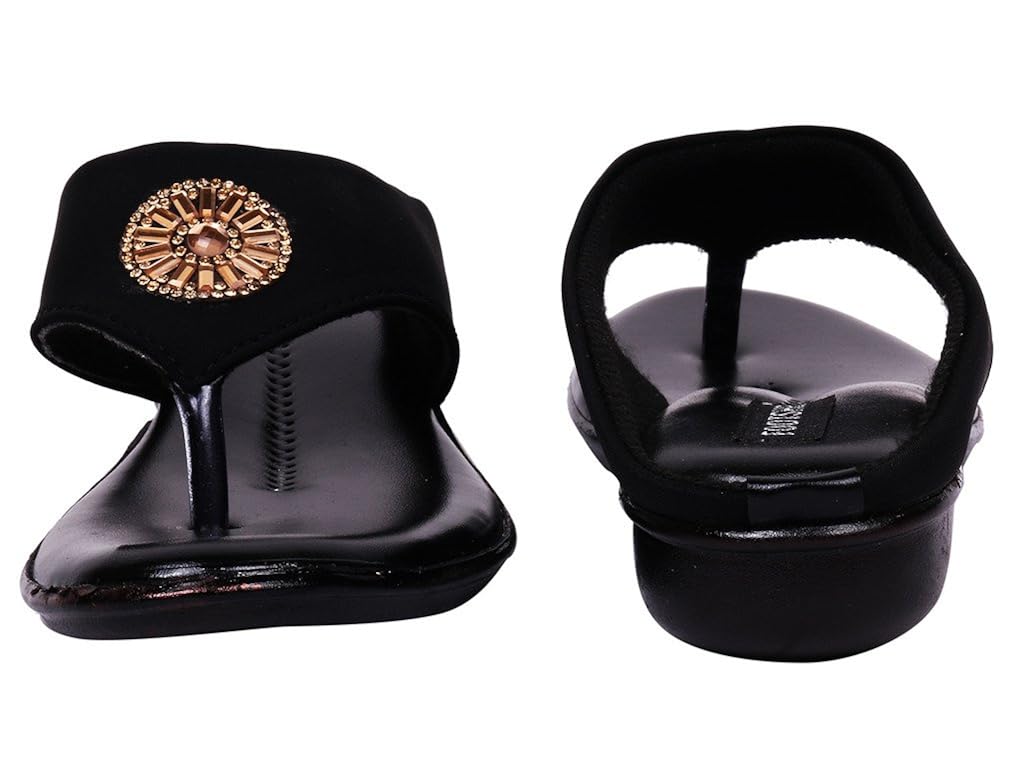 footshez new arrival best hot selling women's black casual flats low price sale