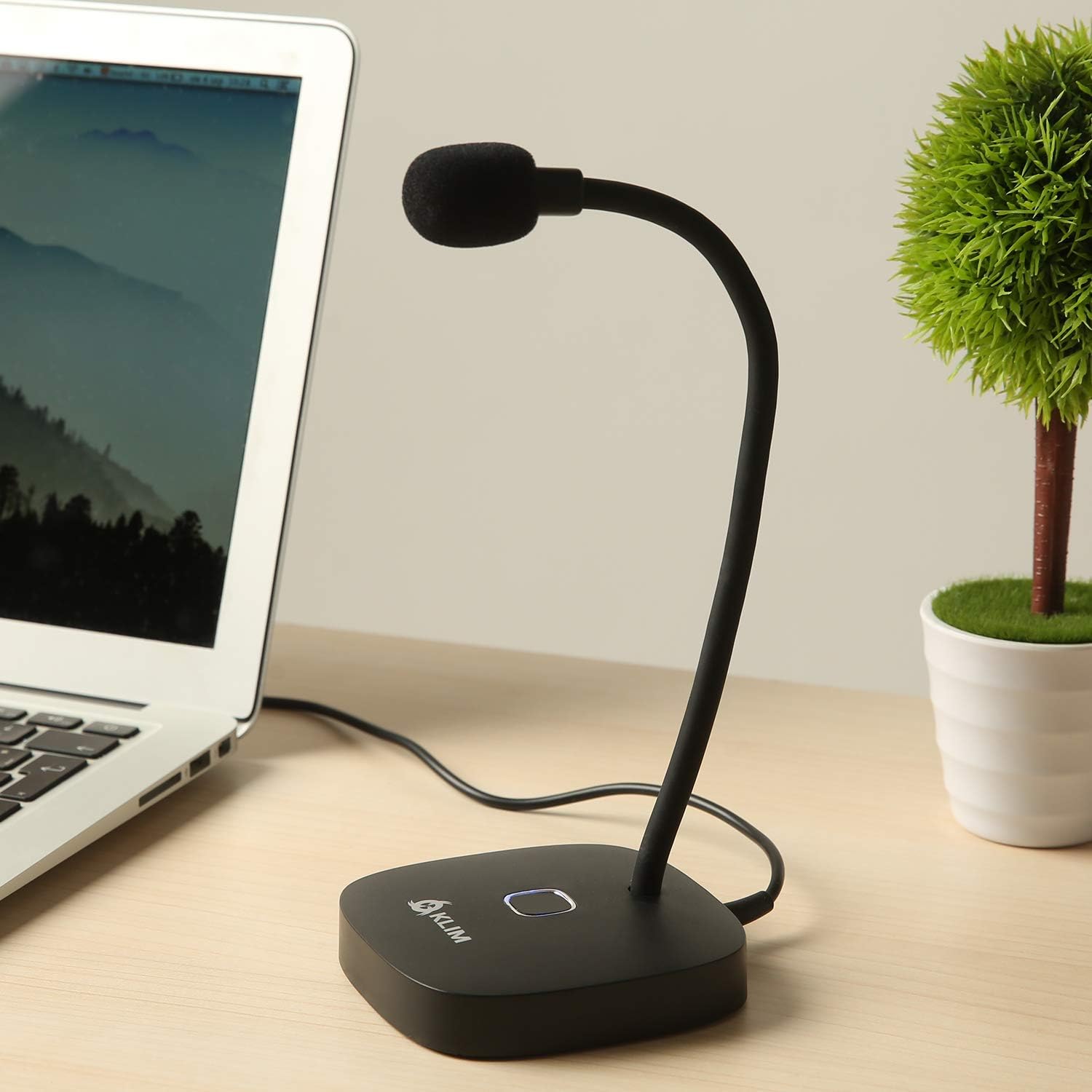 KLIM Lingo, Desktop USB Microphone for PC and Mac, with Mute Button, Compatible with Any Computer - Image 4